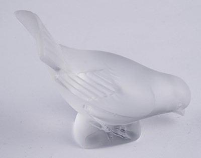 Lot 60 - Two Lalique glass birds