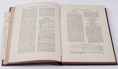 Lot 443 - Forshaw (Chas. F.), Yorkshire Notes and Queries, 1905