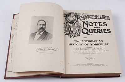Lot 443 - Forshaw (Chas. F.), Yorkshire Notes and Queries, 1905