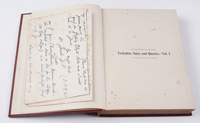 Lot 443 - Forshaw (Chas. F.), Yorkshire Notes and Queries, 1905