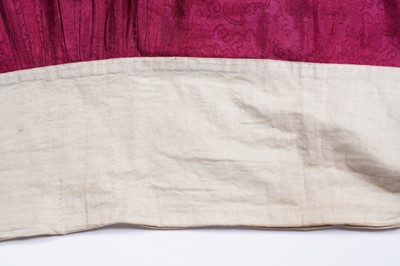 Lot 361 - A Chinese embroidered silk skirt