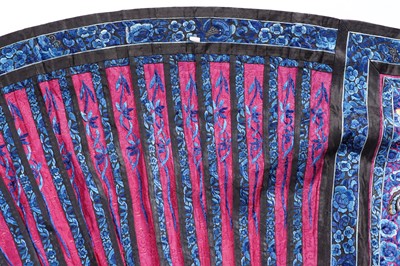 Lot 361 - A Chinese embroidered silk skirt