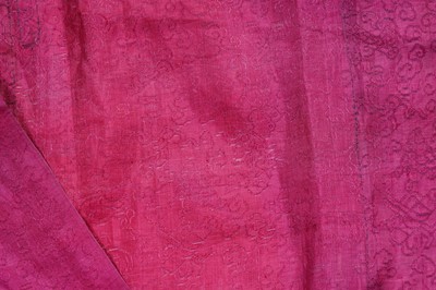 Lot 361 - A Chinese embroidered silk skirt