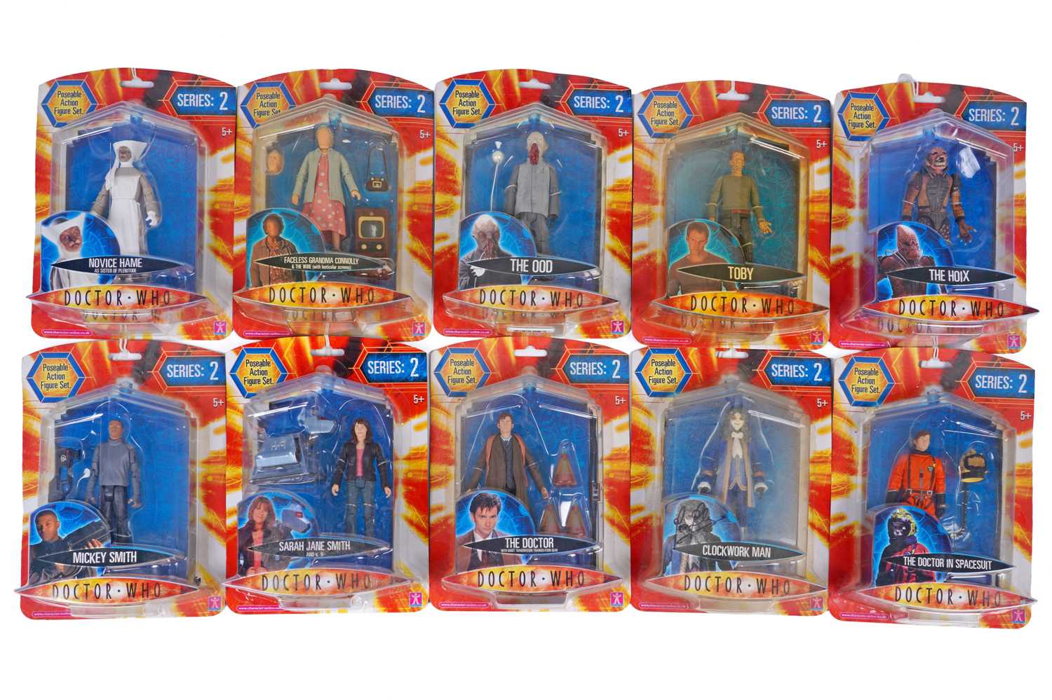Lot 218 - A collection of Character Options Doctor Who Series Two action figures