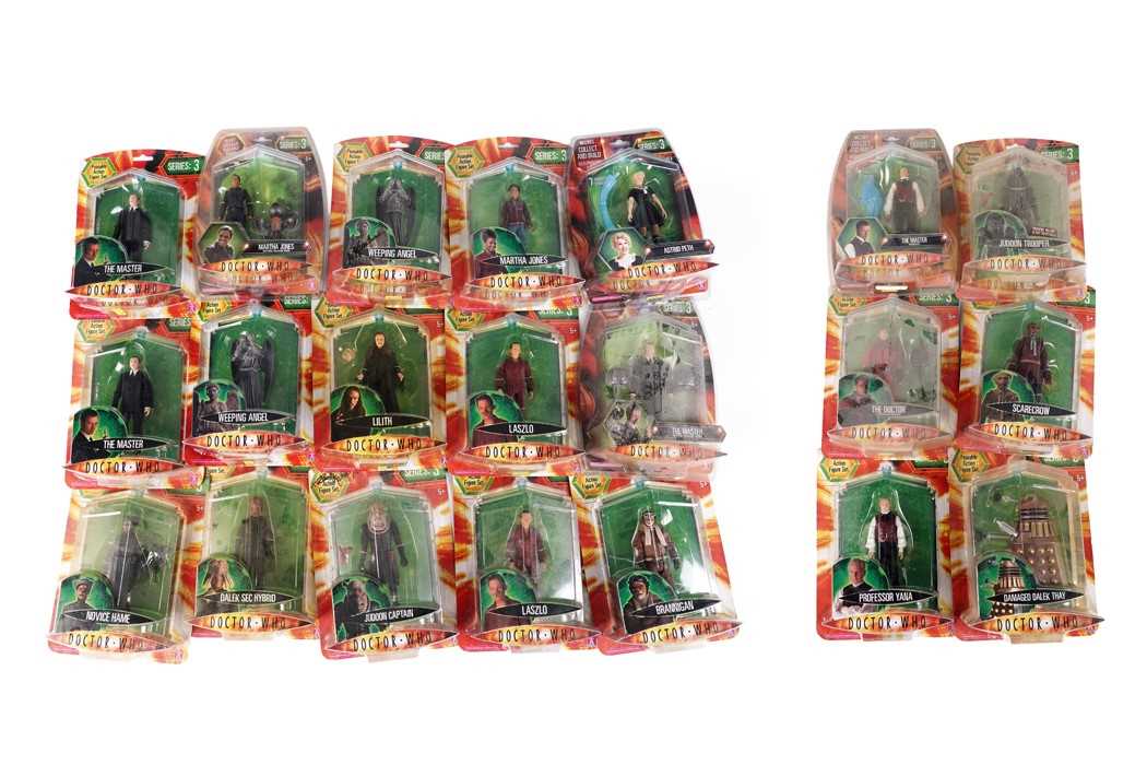 Lot 208 - A collection of Character Options Doctor Who Series Three action figures