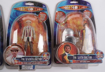 Lot 242 - A collection of Character Options and Underground Toys Doctor Who action figures of the Doctors