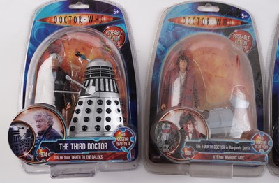 Lot 242 - A collection of Character Options and Underground Toys Doctor Who action figures of the Doctors