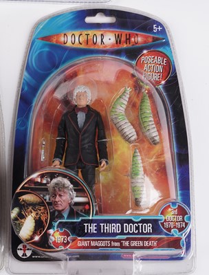 Lot 242 - A collection of Character Options and Underground Toys Doctor Who action figures of the Doctors