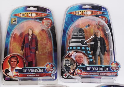 Lot 242 - A collection of Character Options and Underground Toys Doctor Who action figures of the Doctors