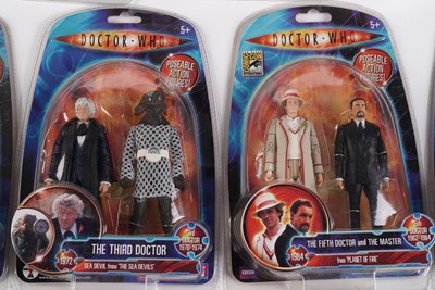 Lot 242 - A collection of Character Options and Underground Toys Doctor Who action figures of the Doctors