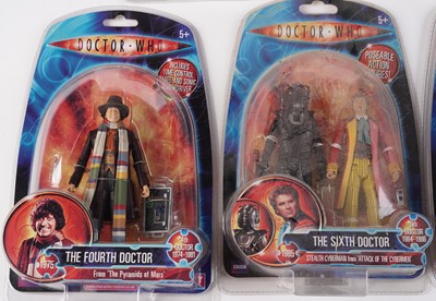 Lot 242 - A collection of Character Options and Underground Toys Doctor Who action figures of the Doctors