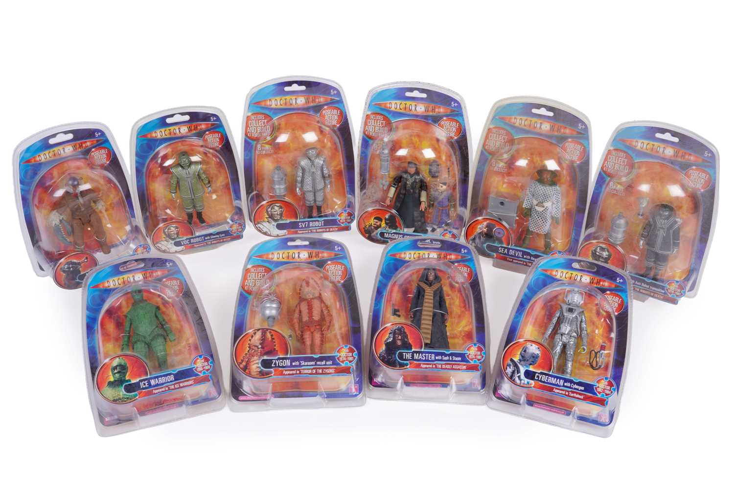 Lot 216 - A collection of Character Options historic Doctor Who action figures