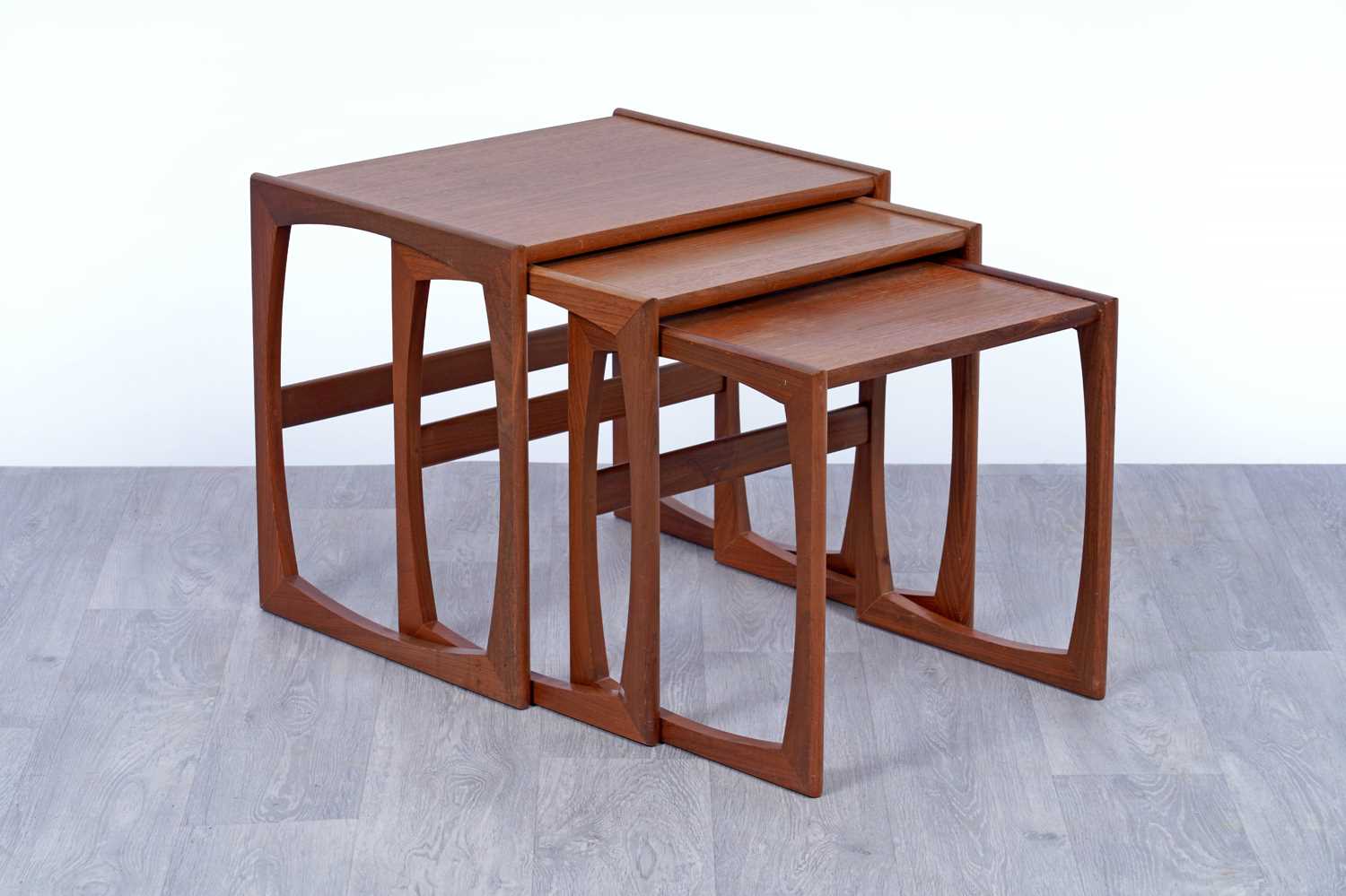 Lot 60 - G Plan: a mid-Century ‘quadrille’ nest of three tables
