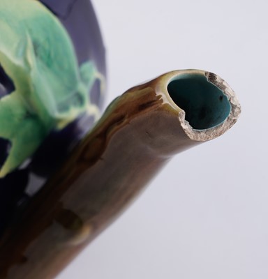 Lot 431 - A George Jones majolica monkey teapot