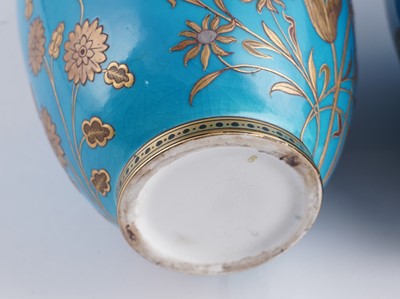Lot 411 - A pair of Minton 'Japonaise' vases