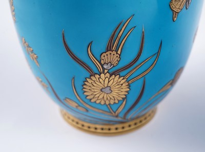 Lot 411 - A pair of Minton 'Japonaise' vases