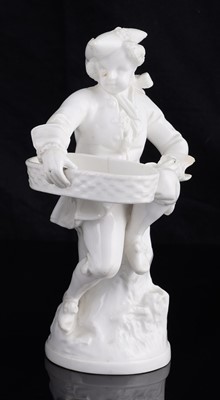 Lot 413 - Two pairs of Minton majolica sweetmeat figures