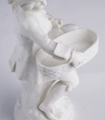 Lot 413 - Two pairs of Minton majolica sweetmeat figures