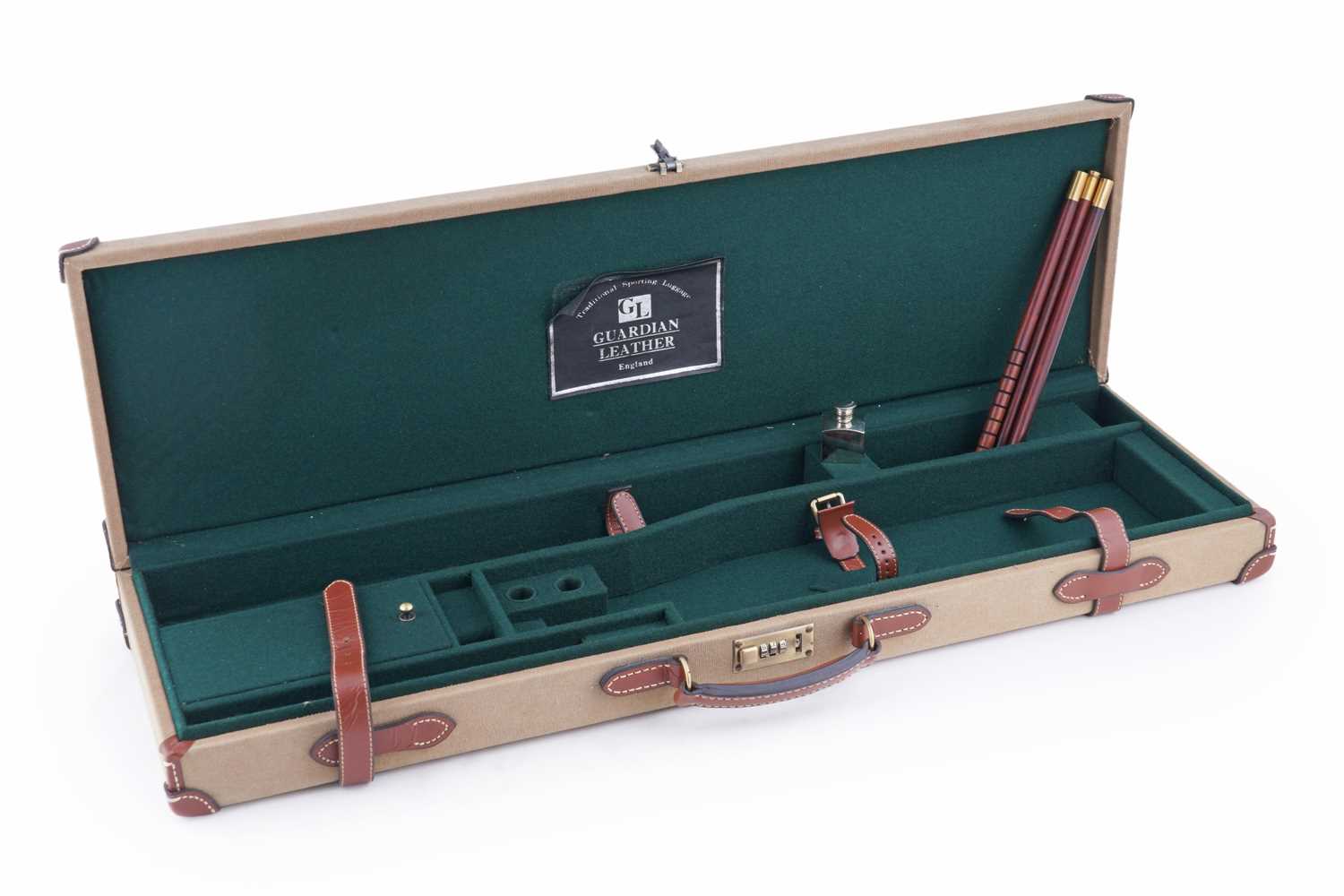 Lot 459 - A Guardian Leather canvas gun case