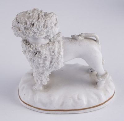 Lot 414 - Five Staffordshire poodles