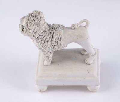 Lot 414 - Five Staffordshire poodles