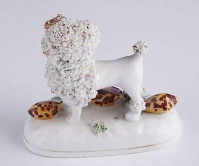 Lot 414 - Five Staffordshire poodles