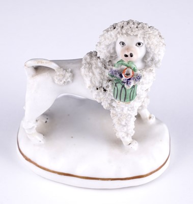 Lot 414 - Five Staffordshire poodles
