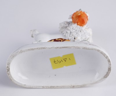 Lot 414 - Five Staffordshire poodles