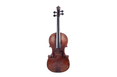 Lot 47 - A German violin with lion head