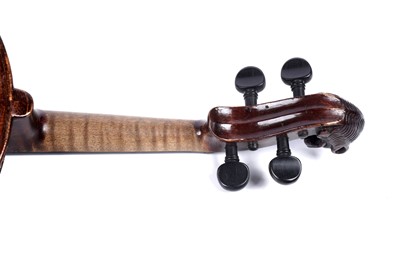 Lot 47 - A German violin with lion head