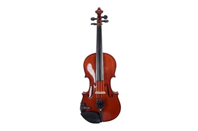 Lot 48 - A Primavera electro-acoustic violin; and two cases