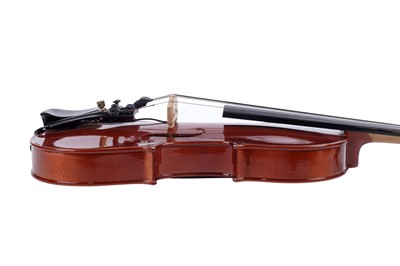 Lot 48 - A Primavera electro-acoustic violin; and two cases