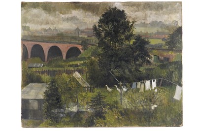 Lot 346 - Sheila Gertrude Mackie - Washday | oil