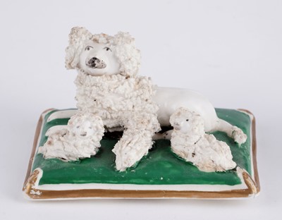 Lot 419 - Nine Staffordshire porcelaneous animals