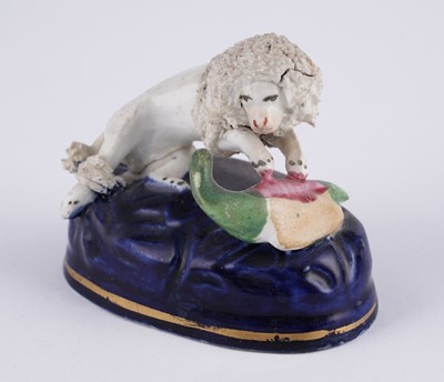 Lot 419 - Nine Staffordshire porcelaneous animals