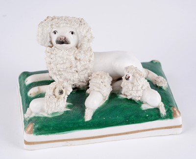 Lot 419 - Nine Staffordshire porcelaneous animals