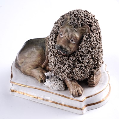 Lot 420 - A Lloyd figure of a Lion and a Lamb