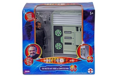 Lot An Underground Toys Doctor Who action figure, The Master with Tardis as Computer Bank