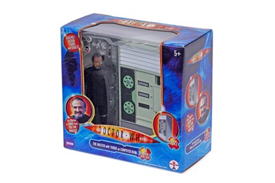 Lot 239 - An Underground Toys Doctor Who action figure, The Master with Tardis as Computer Bank