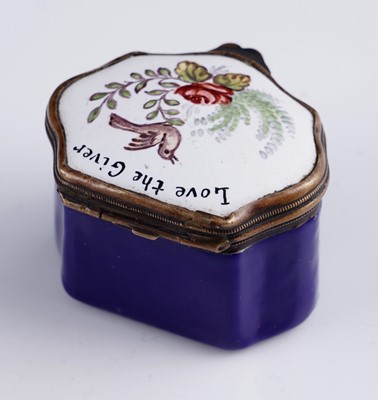 Lot 421 - Six enamel boxes