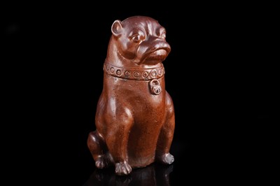 Lot 452 - A Bede salt glazed stoneware pug