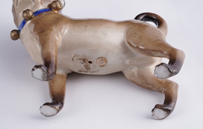 Lot 461 - A pair of continental pugs; and two others