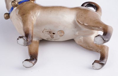 Lot 461 - A pair of continental pugs; and two others