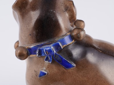 Lot 461 - A pair of continental pugs; and two others
