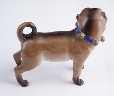 Lot 461 - A pair of continental pugs; and two others