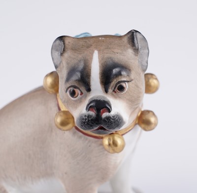 Lot 461 - A pair of continental pugs; and two others