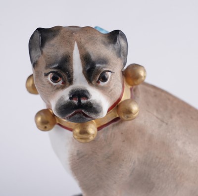 Lot 461 - A pair of continental pugs; and two others