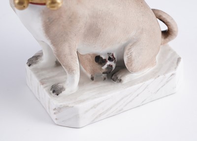 Lot 461 - A pair of continental pugs; and two others