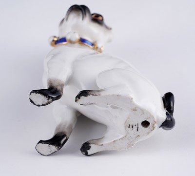 Lot 469 - Two pairs of Meissen pugs; and other items