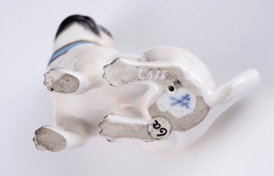 Lot 469 - Two pairs of Meissen pugs; and other items